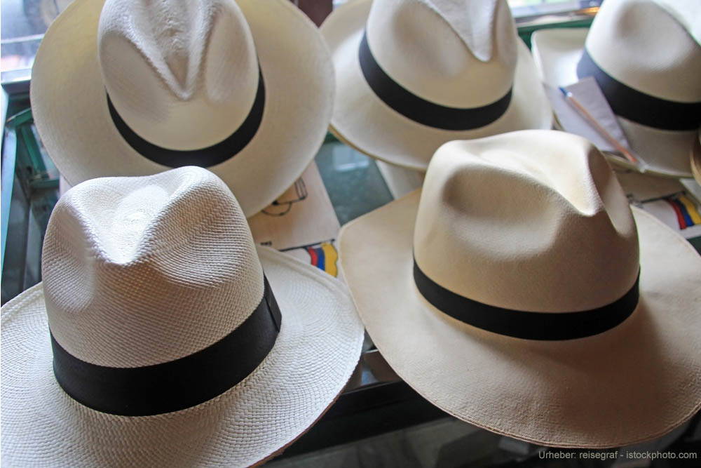 Panamahüte unterschiedlicher Qualität